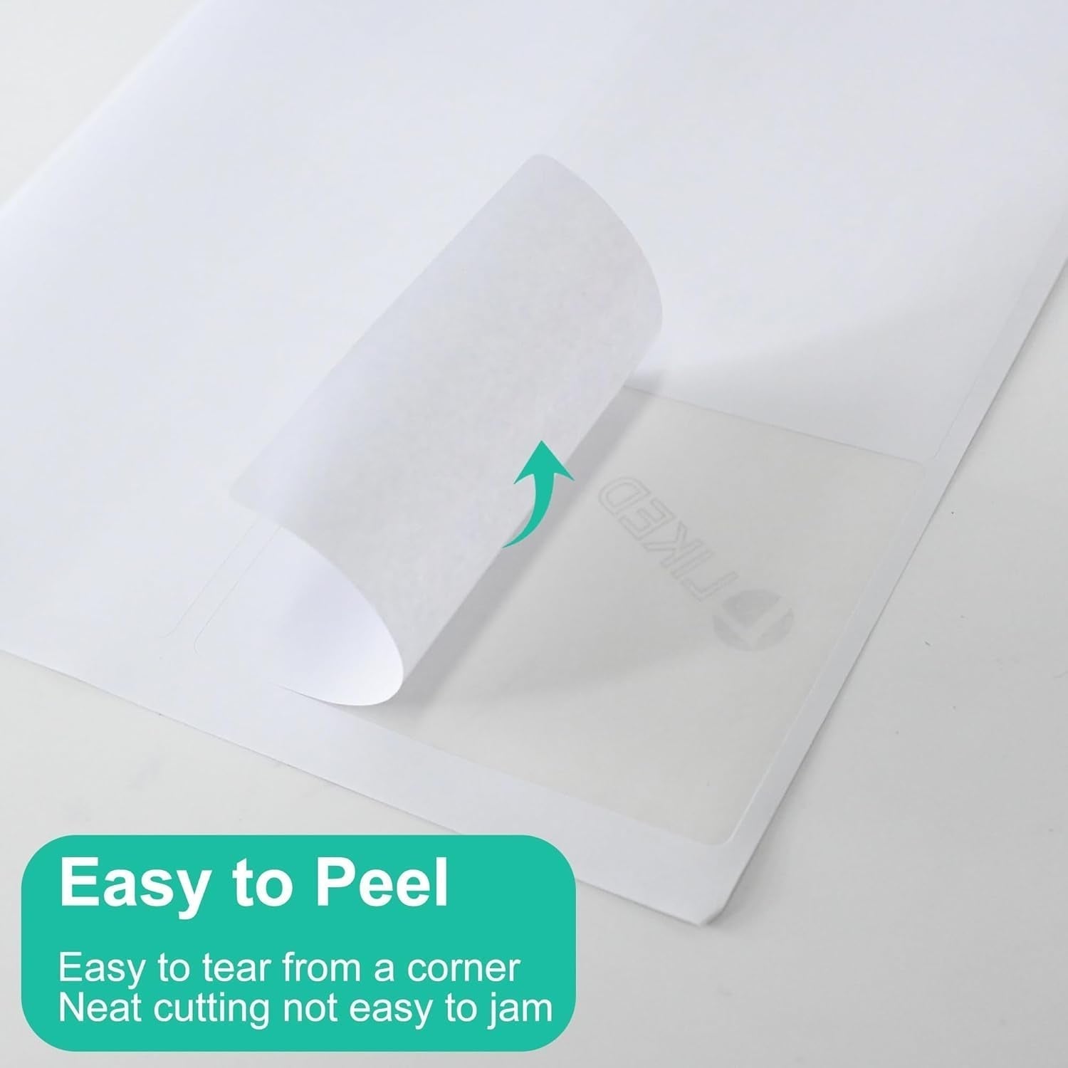 3-1/3" X 4" Printable White Sticker Labels, 300 Labels for Laser/Inkjet Printing - Matte (300 Labels, 50 Sheets)