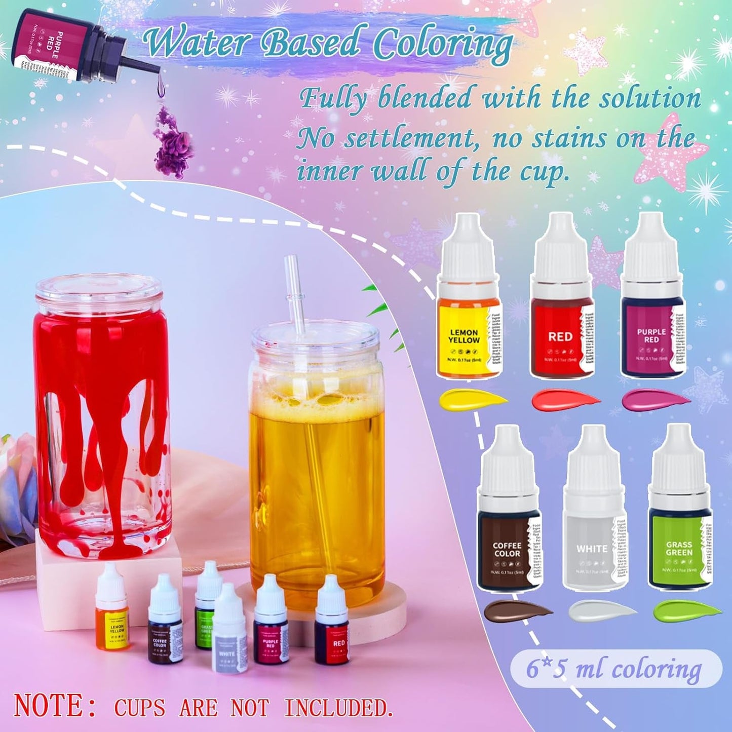 Snow Globe Tumbler Starter Kit DIY Tools, Snow Globe Cup Supplies Craft Too Set, Cups Are Not Included