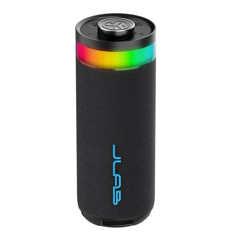 GO Party Speaker - Black; Bluetooth Portable Speaker with RGB Lighting, 10W