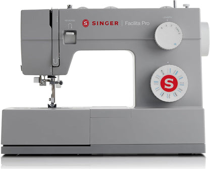 SINGER® 4423 (Grey) High Speed Heavy Duty Sewing Machine with Accessory Kit | 23 Stitches Deliver 97 Applications, 50% More Power for Denim and Canvas, 1100 Stitches/Min, Metal Frame, 1-Step Buttonhole