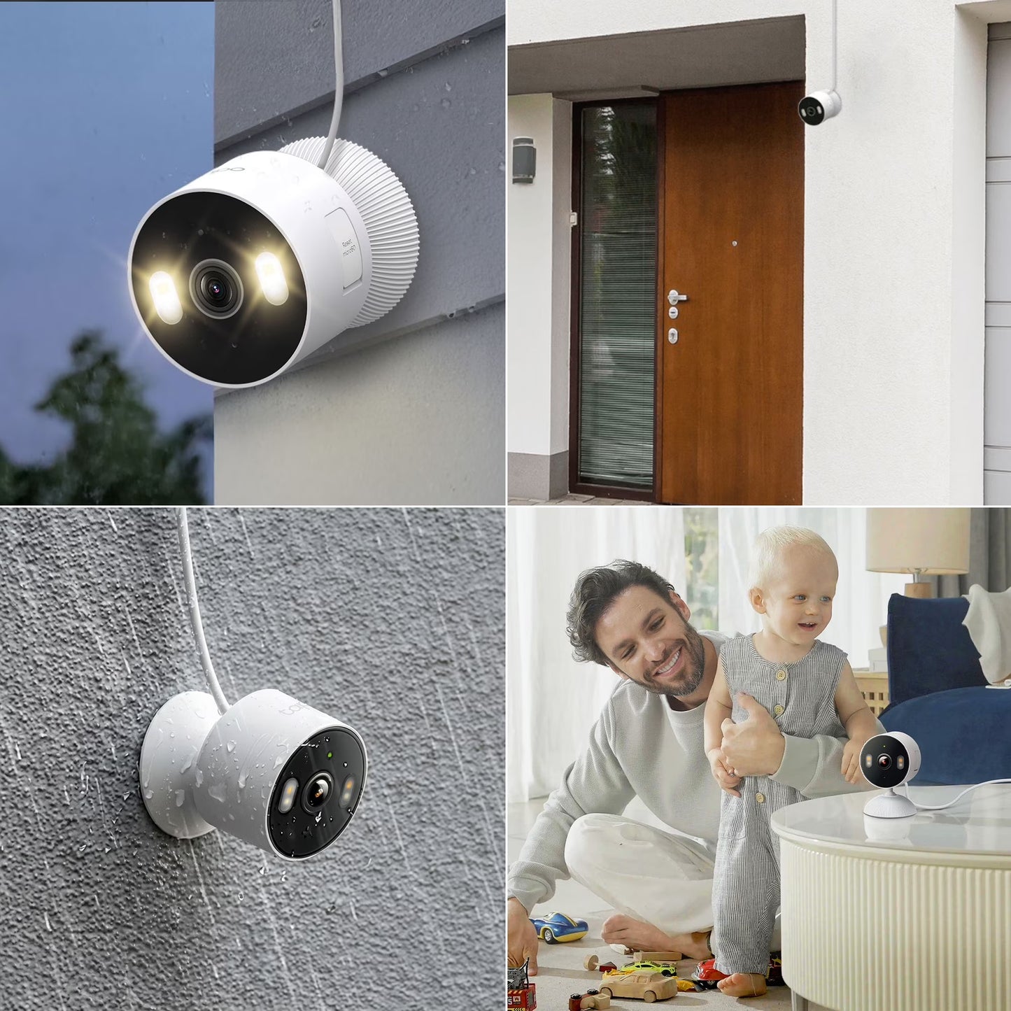 Tapo TCW61 Indoor/Outdoor HD Security Camera with Color Night Vision, Free Smart AI Detection, No Subscription Needed, 2-Way Audio, Local Storage, Alexa & Google Home Compatible