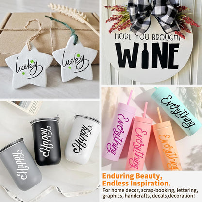 Permanent Vinyl, Rainbow Sampler - 12In X 5Ft Rolls 12 Colors Permanent Adhesive Vinyl Rolls for Cricut, Silhouette, Cameo Cutters, Signs, Scrap-Booking, Craft, Die Cutters