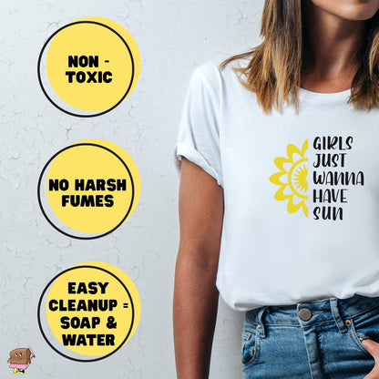 Tinks® Screen Printing Ink Set (6 Color - 4 Oz.) —Screen Printing Fabric Ink for Cotton and Polyester, for Silk Screens and Linocut, Opaque Fabric Paint—Paintmaking Supplies for Shirts and Tote Bags