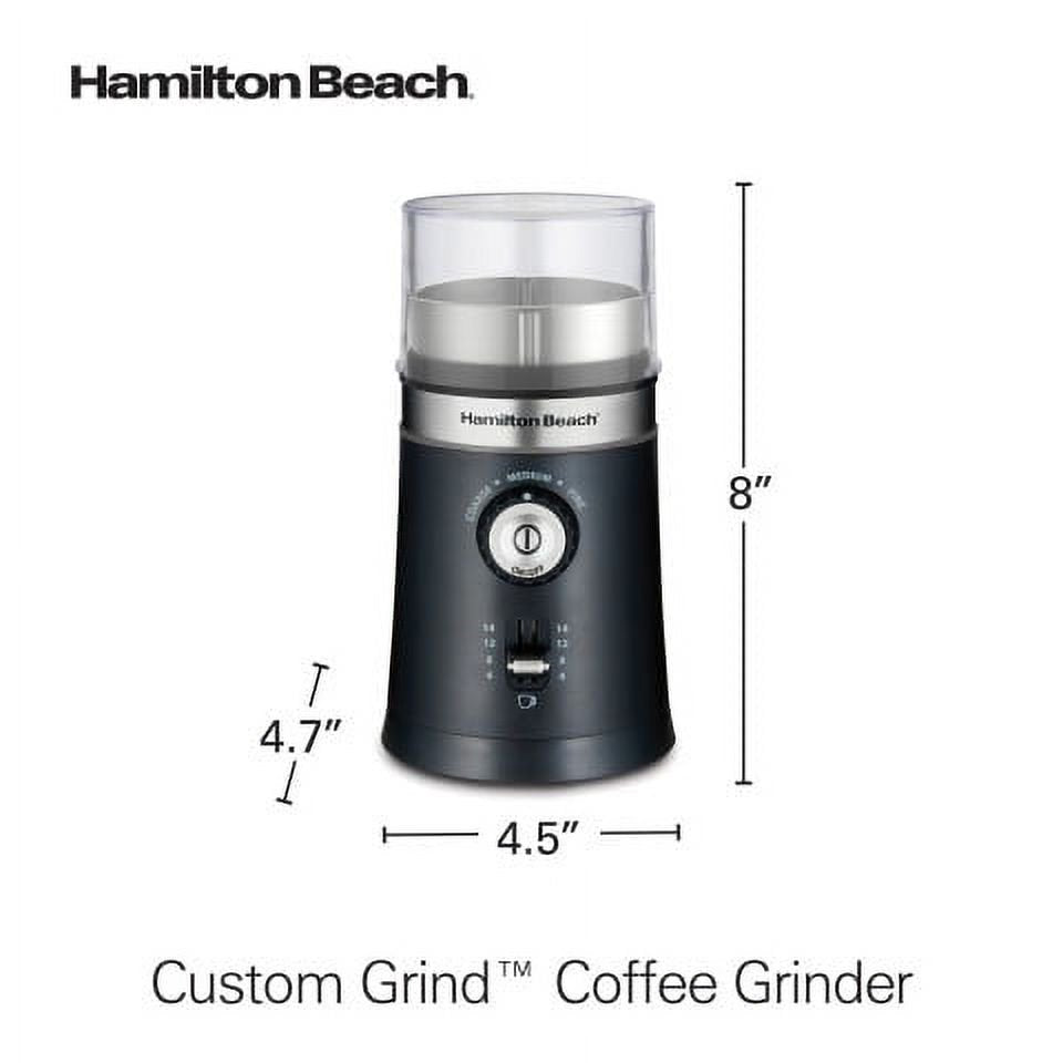 Custom Grind Coffee Grinder, 14 Cups, Black, 80393F