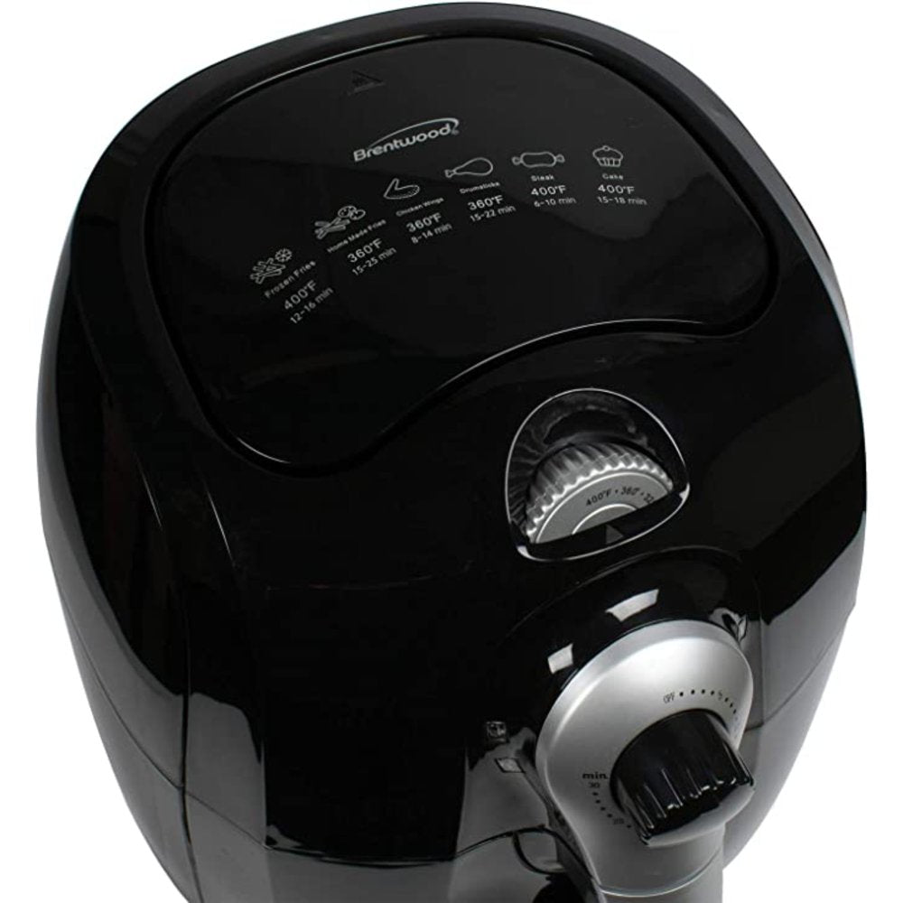 Brentwood New 3.7Qt. Electric Air Fryer with Timer and Temp. Control - Black