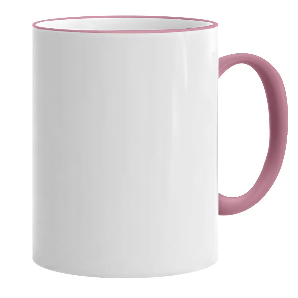 HPN ORCA Premium 11 Oz. Color Rim + Handle Sublimation Ceramic Mug - 36 per Case