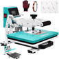 12X10 Inch Heat Press Machine for T Shirts Digital Industrial Sublimation Printer for Heat Transfer Vinyl Intelligent Green Press Machine for HTV Heat Transfer Projects