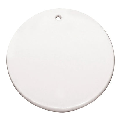 HPN Sublicraft 3" round Sublimation Ceramic Ornament with Hole
