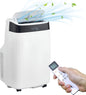 10,000 BTU Portable Air Conditioner, Cools up to 450 Sq. Ft, Multifunctional Floor AC Unit with Dehumidifier, Fan, Auto, Sleep Modes, Remote Control & Window Kit Included, 24H Timer