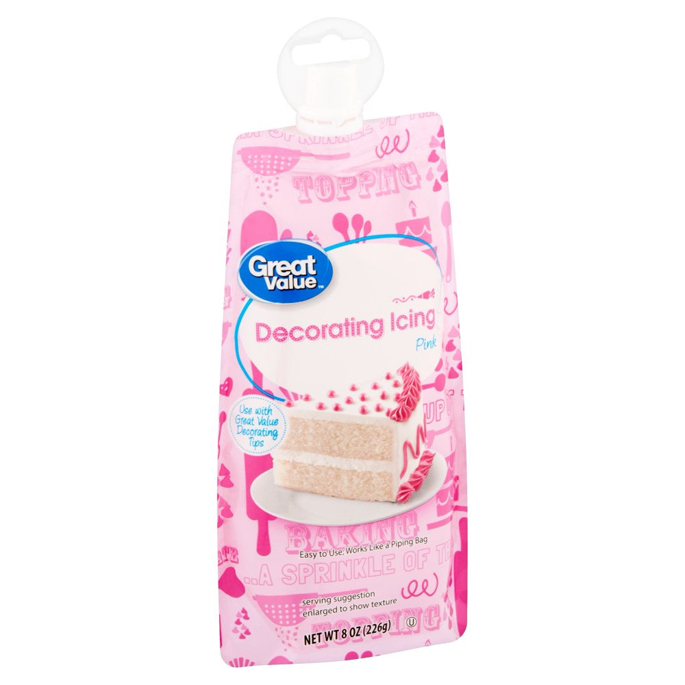 Pink Decorating Icing, 8 Oz
