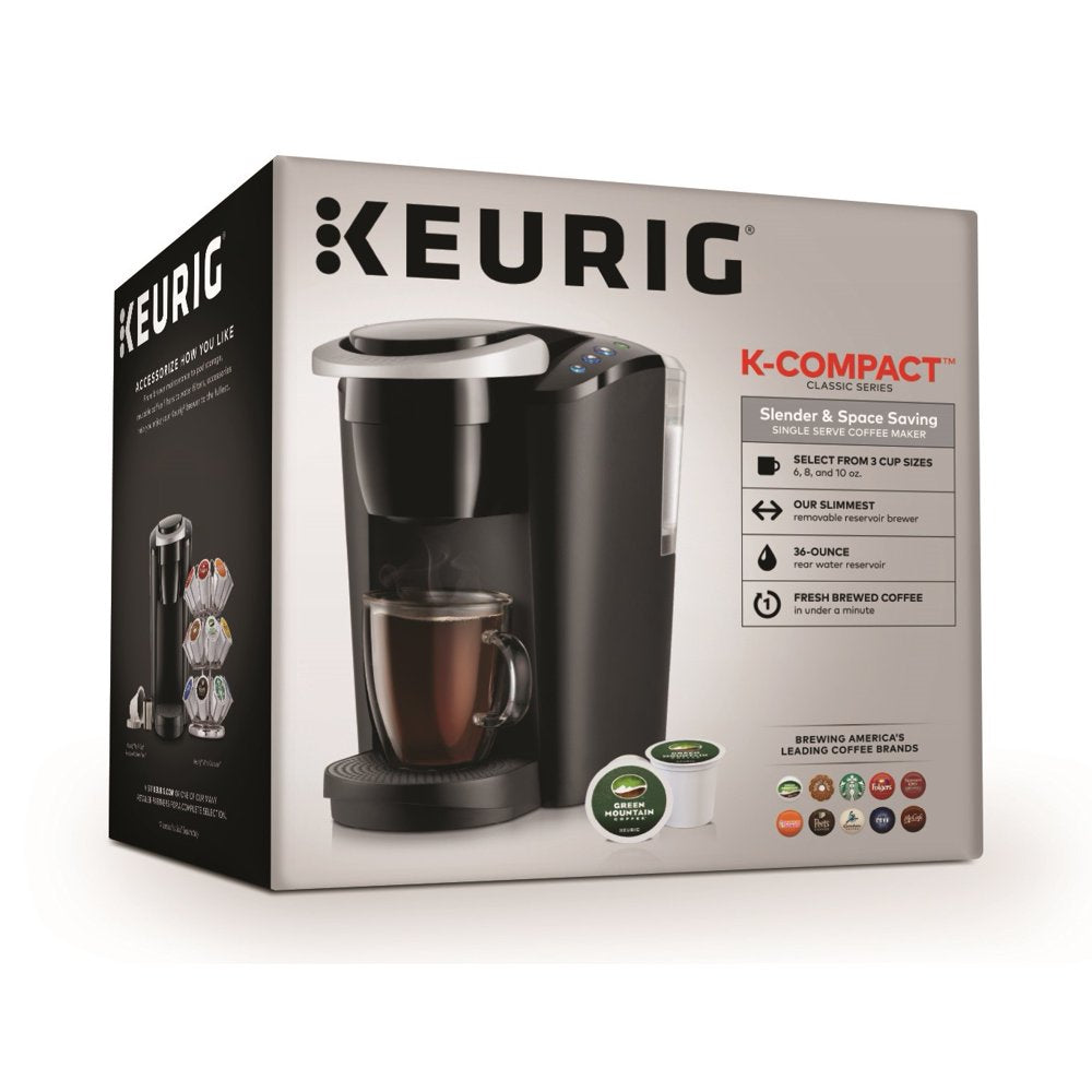 K-Compact Single-Serve K-Cup Pod Coffee Maker, Black