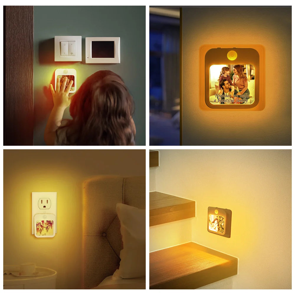 Sublimation LED Night Lights Blanks Plug in Motion Sensor 10 Pack