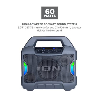 Game Day Primetime Portable Rechargeable Speaker with Lights