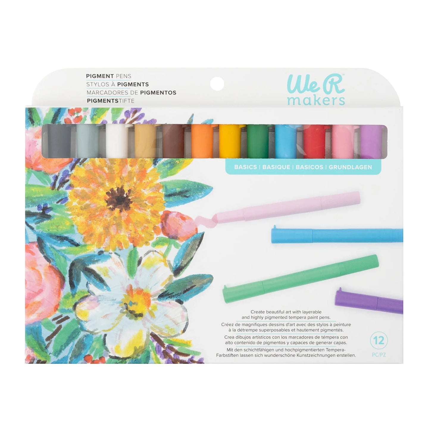 We R Pigment Pens 12/Pkg-Basic