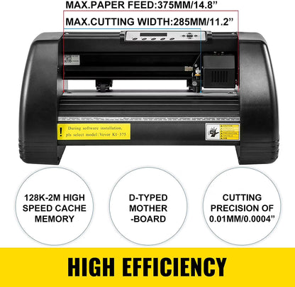 Vinyl Cutter Plotter Machine 14" Software Sign Making Machine 720Mm Paper Feed Vinyl Cutter Plotter with Stand (14" 3 ,Easy to Use