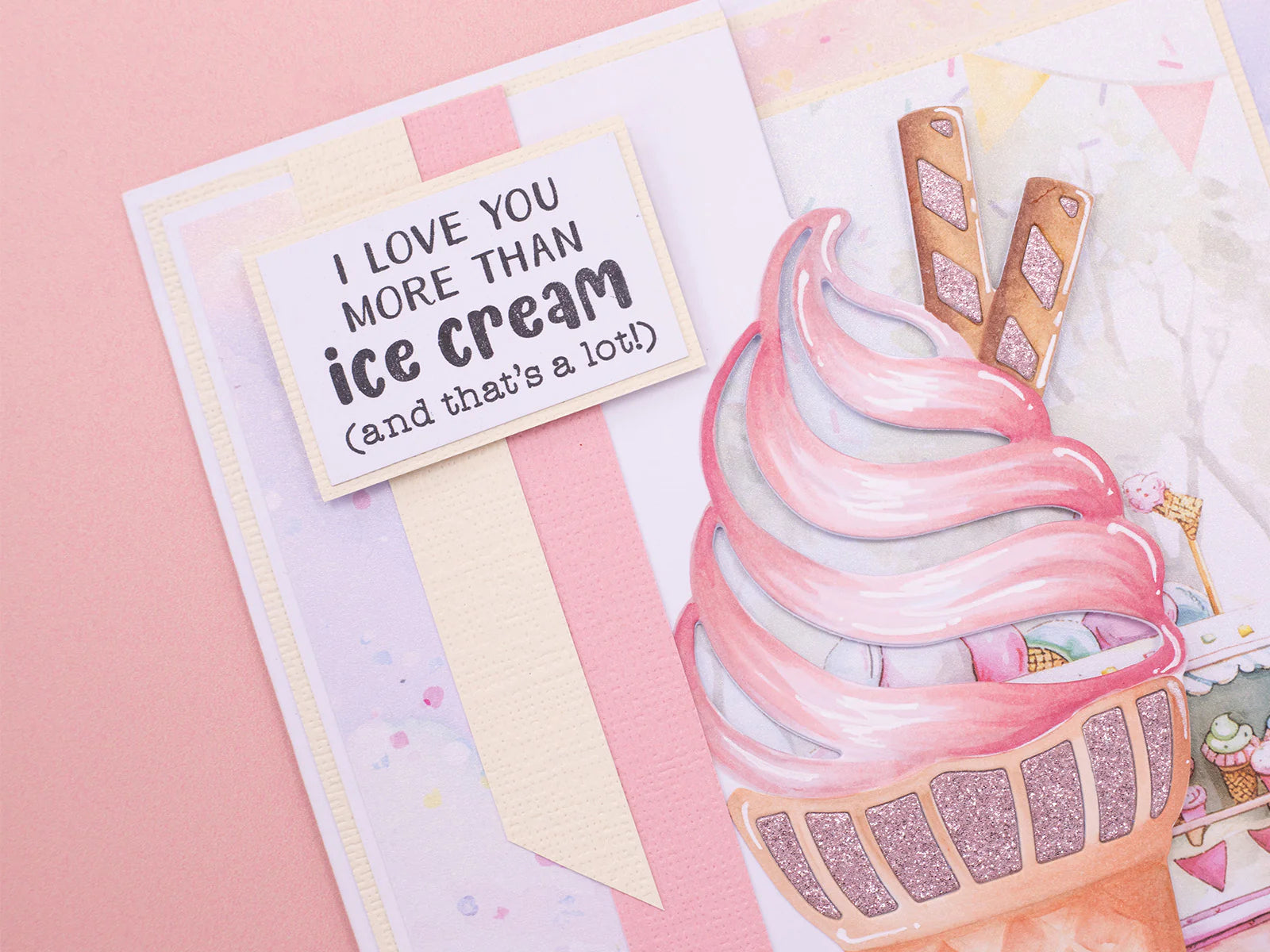 Life Is Sweet - Ice Cream-Themed Sentiment Stamp Set