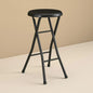 Folding Metal Stool, Black