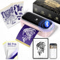 Phomemo Tattoo Maker -Mini Tattoo Stencil Printer Machine TP31 with 30Pcs Transfer Paper,Small Portable Tattoo Machine for Beginners/Enthusiast/Artists,Easy to Use with Smartphone,Pad- Pink