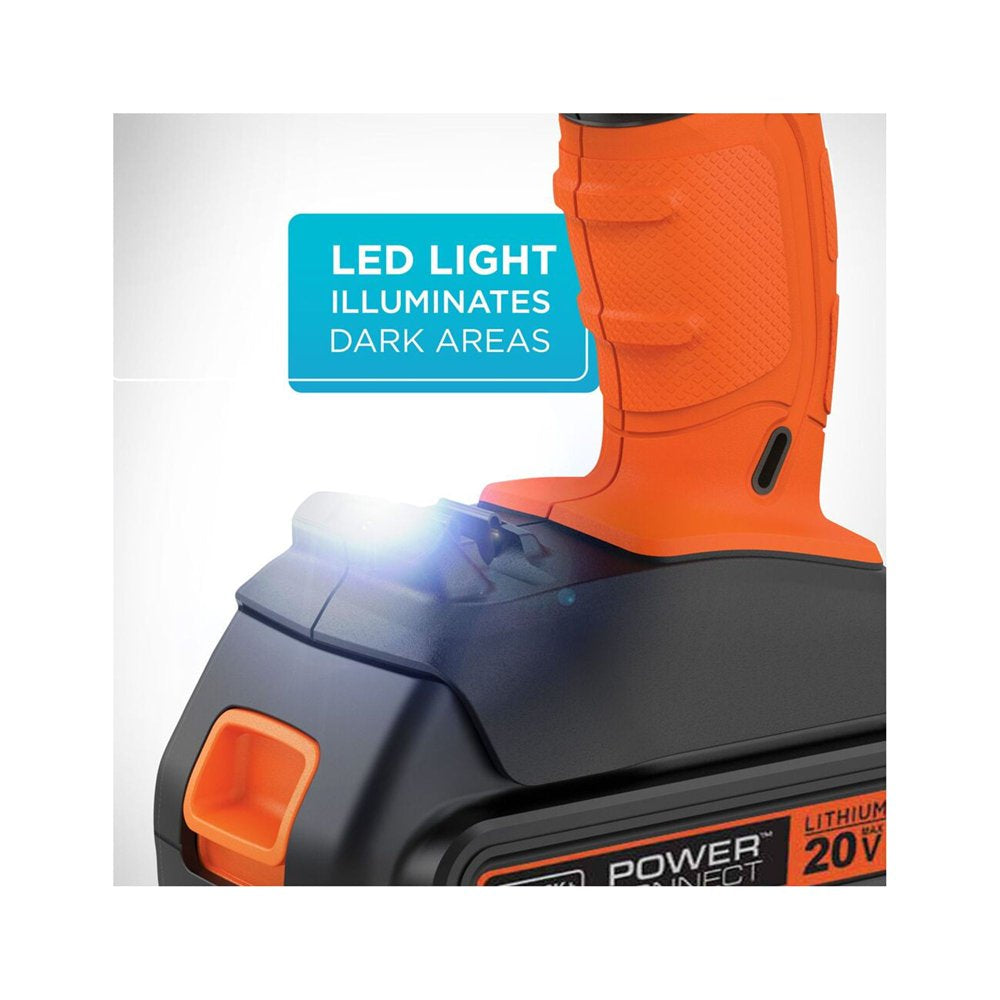 20-Volt MAX Lithium Cordless Drill, BCD702C1