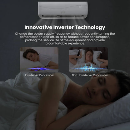 18000 BTU Mini Split Air Conditioner & Heater 19 SEER2 1250 Sq. Ft Coverage