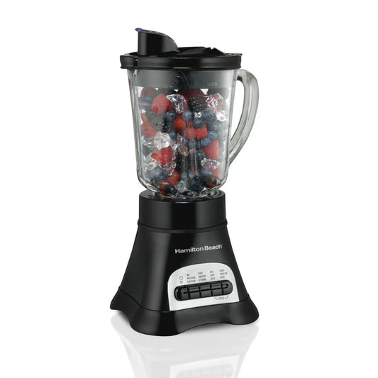 Wave Crusher Multi-Function Blender, 40 Oz Glass Jar, Black, 58165