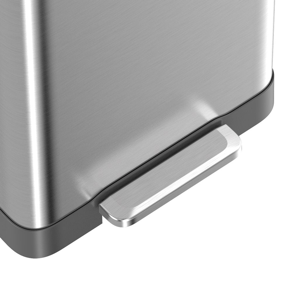 20 Gallon Trash Can, Stainless Steel Step on Kitchen Trash Can, Stainless Steel