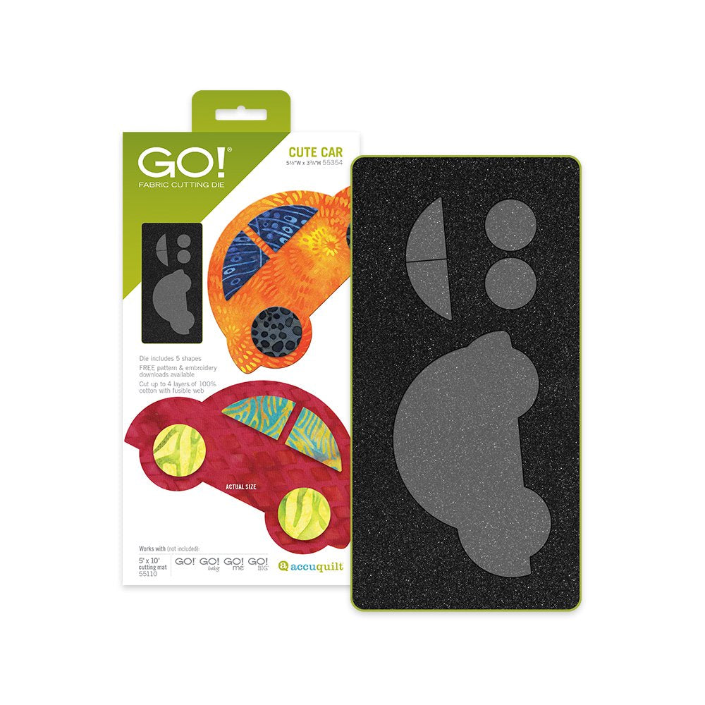 GO! Cute Car Fabric Cutting Applique Die