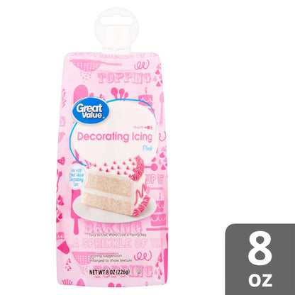 Pink Decorating Icing, 8 Oz