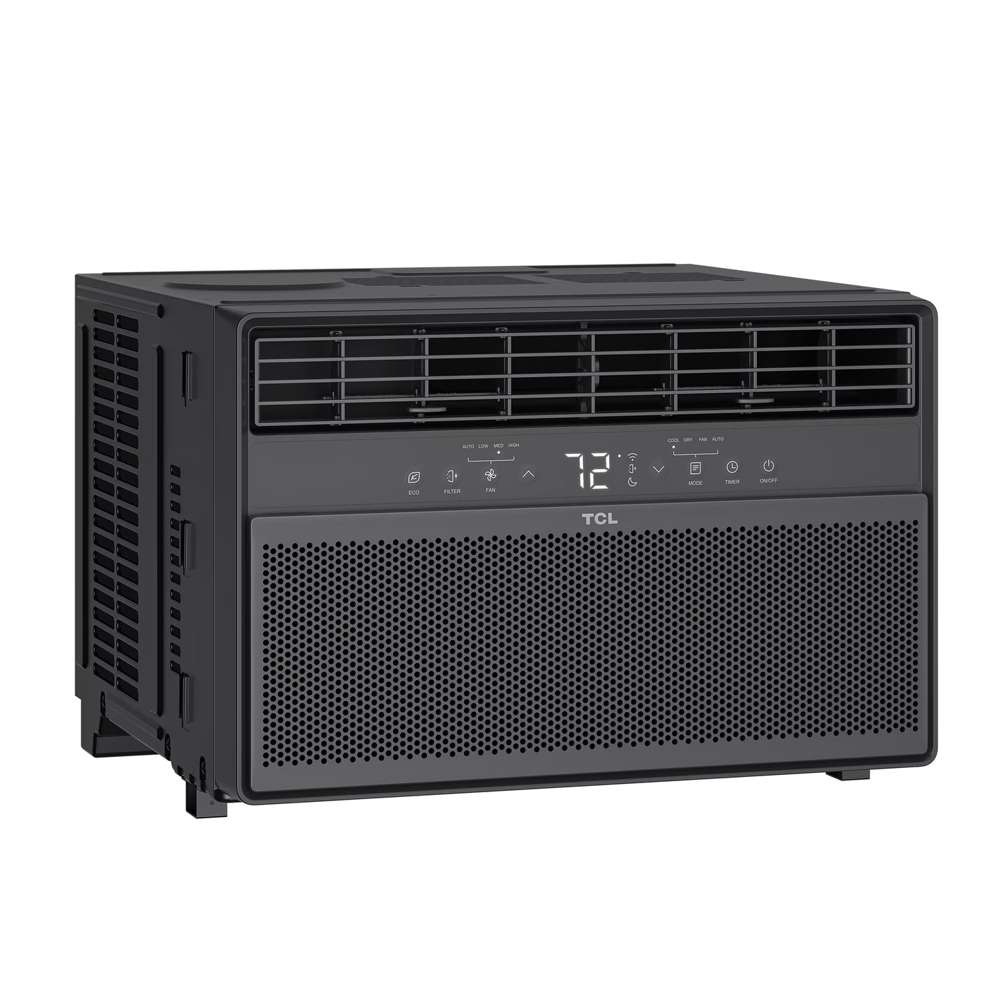 8,000 BTU Smart Inverter Window Air Conditioner (Black) - 350 Sq Ft with up to 49% Energy Savings, Quiet Cooling Tech, 3-In-1 Cooling, Fan & Dehumidifier, Matter Wi-Fi, Remote Control - W8WC72-B