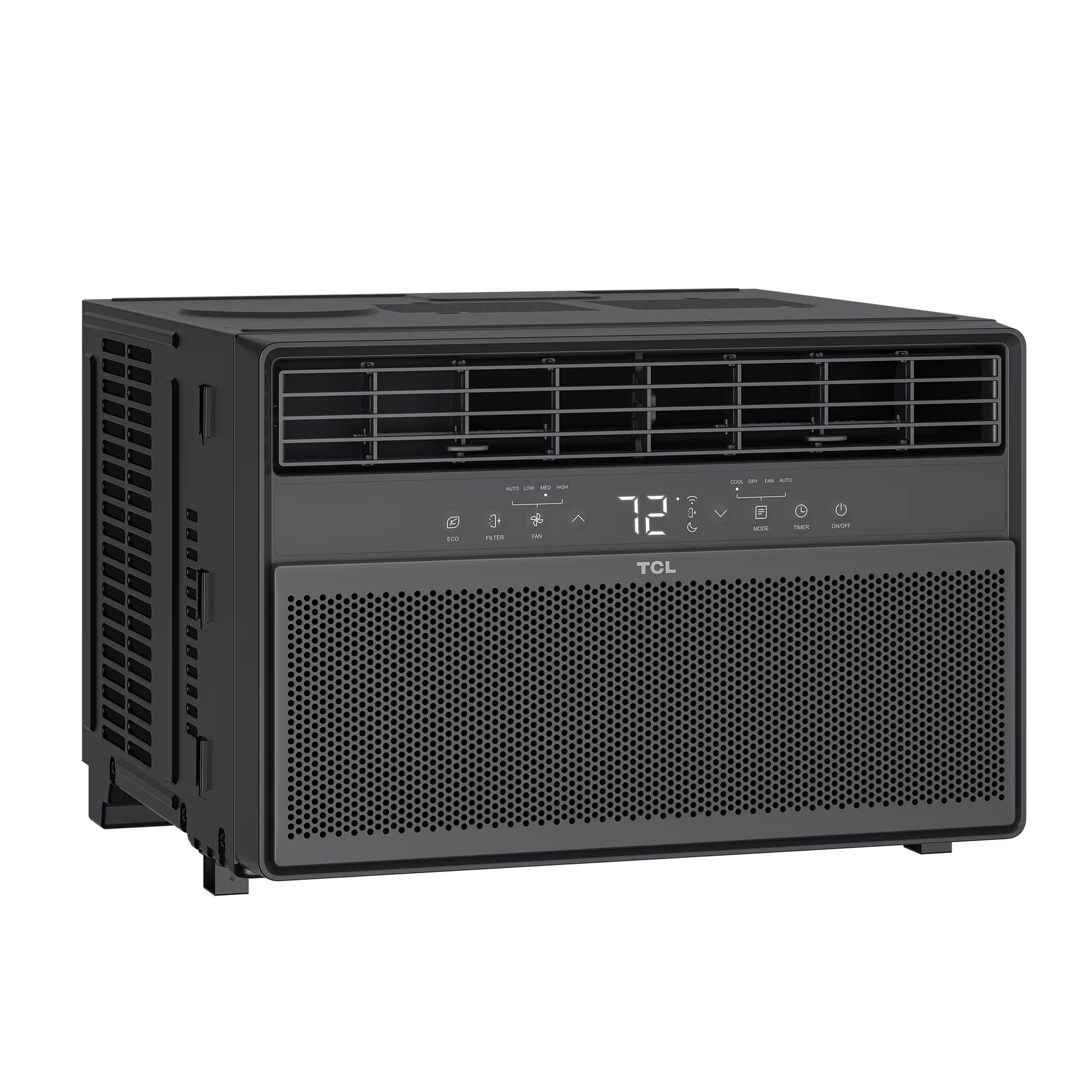 8,000 BTU Smart Inverter Window Air Conditioner (Black) - 350 Sq Ft with up to 49% Energy Savings, Quiet Cooling Tech, 3-In-1 Cooling, Fan & Dehumidifier, Matter Wi-Fi, Remote Control - W8WC72-B