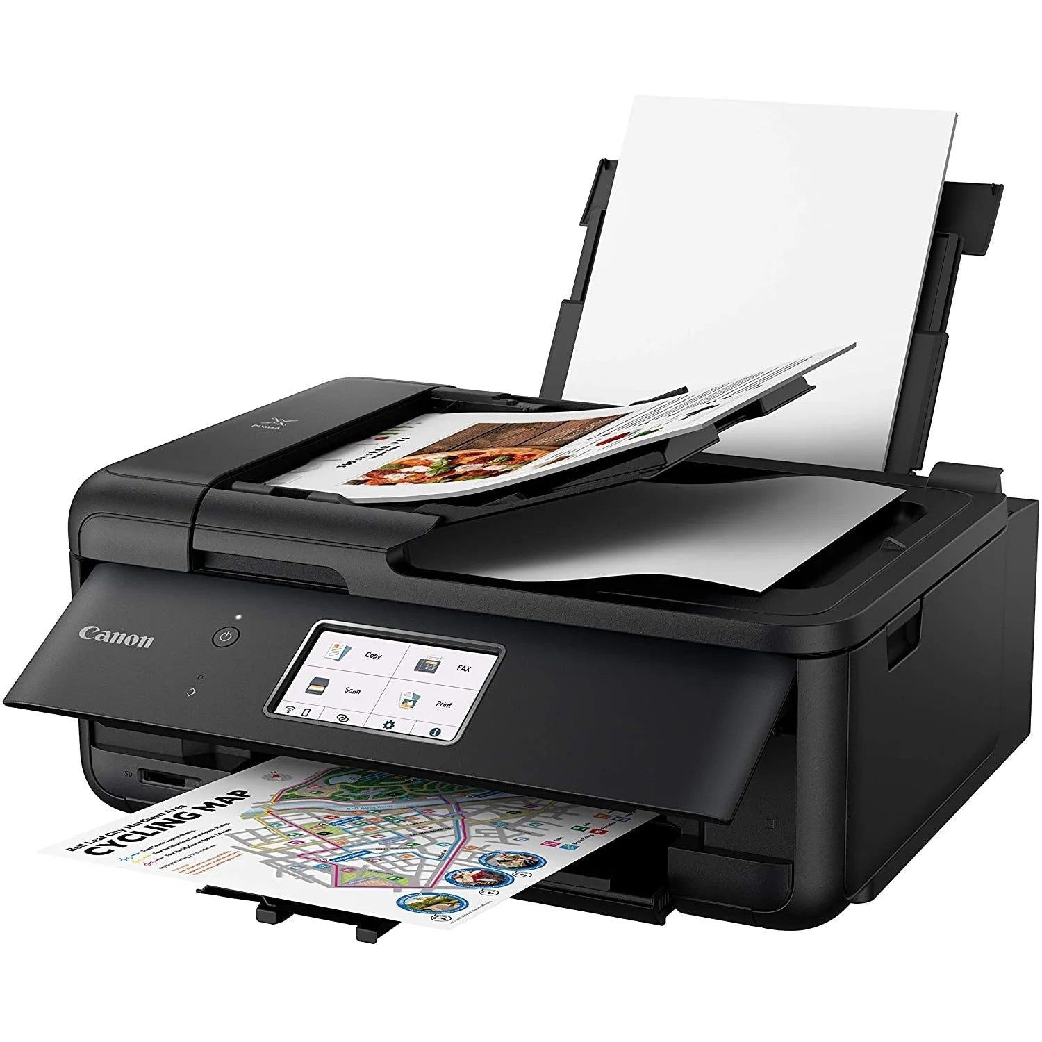 Canon Pixma Tr8620A Wireless All-In-One Printer for Home Office W/ Copy, Scanner, Fax, Mobile Print Photo Printing Bundle with DGE USB Cable + Small Business Software Kit | Official Canon Partner
