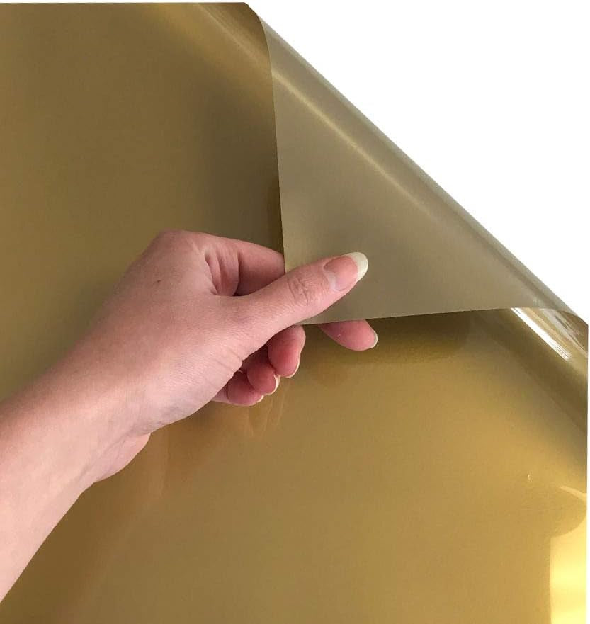 Siser Easyweed Heat Transfer Vinyl 11.8" X 5Ft Roll (Gold) - Compatible with Siser Romeo/Juliet & Other Professional or Craft Cutters - Layerable - CPSIA Certified