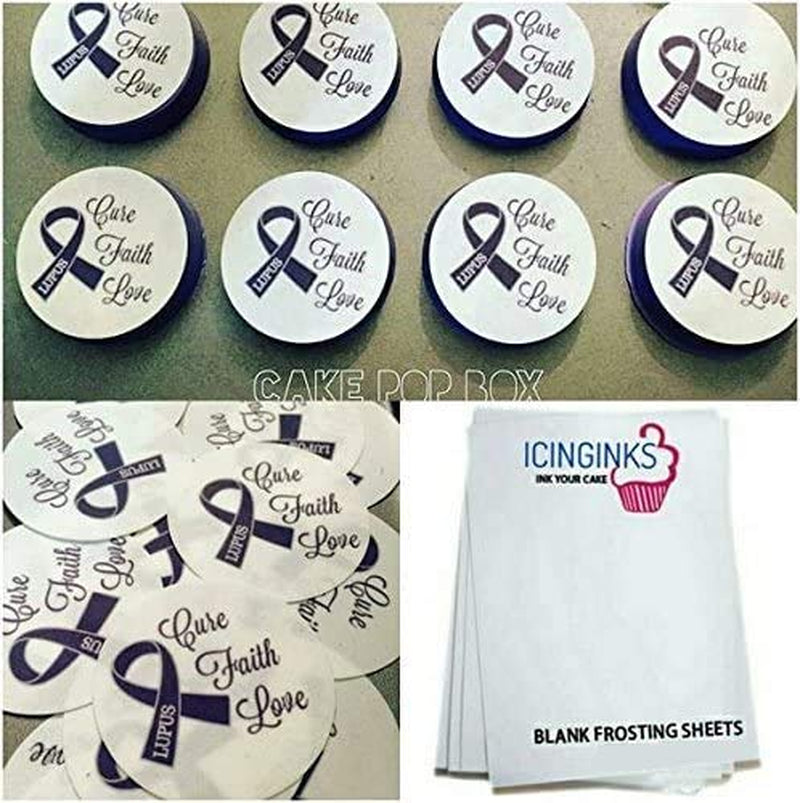 Frosting Sheets 8.5” X 11”, Icing Sheets for Cake Toppers, Cookies & Decor, A4 Very White Edible Paper, Cake Edible Paper for Birthdays, Parties, Edible Sugar Sheets (48 Count)