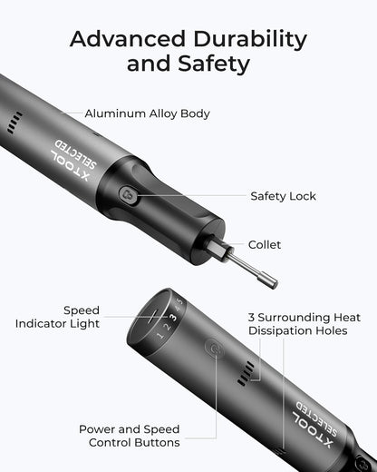 Engraving Pen, Cordless Engraving Pen for Metal Wood Glass and Plastic, 42-In-1 Engraver Pen Rotary Tool Kit, Large Capacity Rechargeable Etching Tool Metal Engraver for Crafts