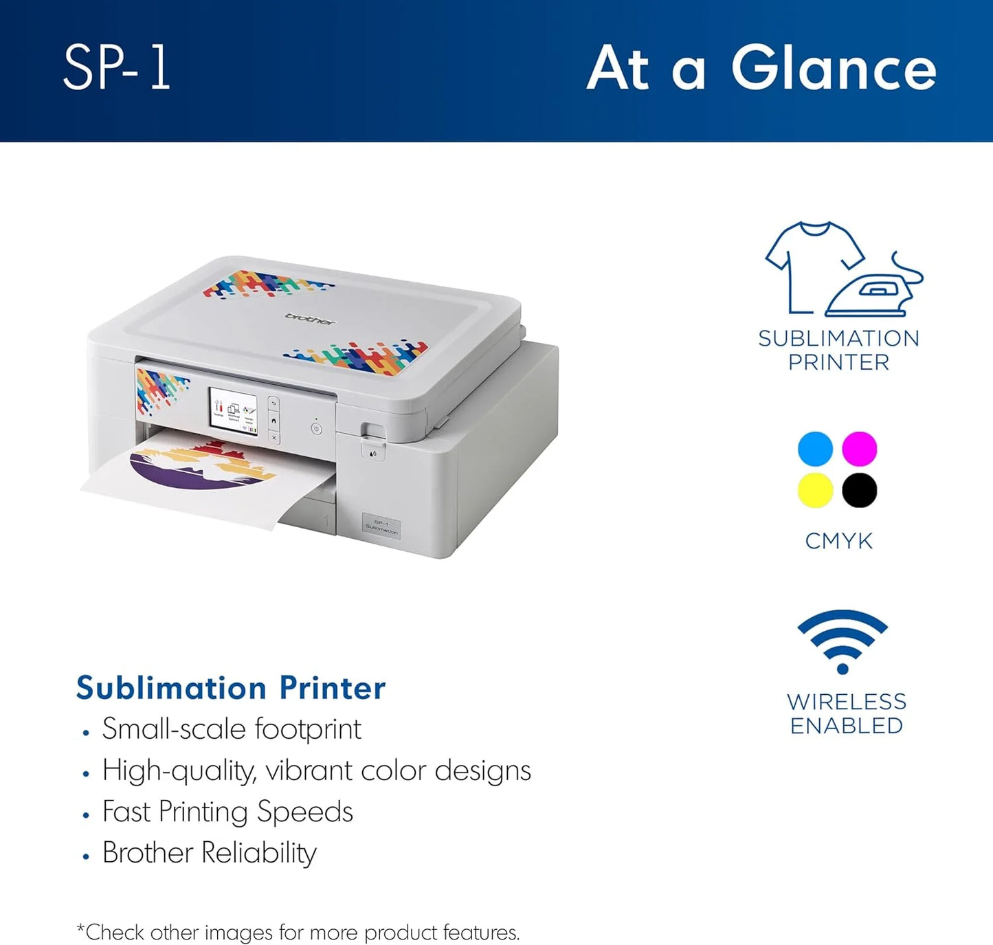 Brother Skitch Single-Needle Embroidery Machine and SP1 Sublimation Printer