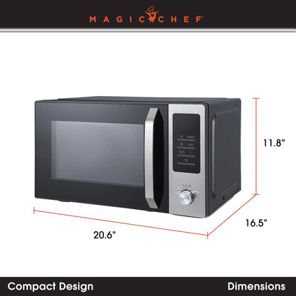 1 Cu Ft Countertop Microwave Oven in Multicolored