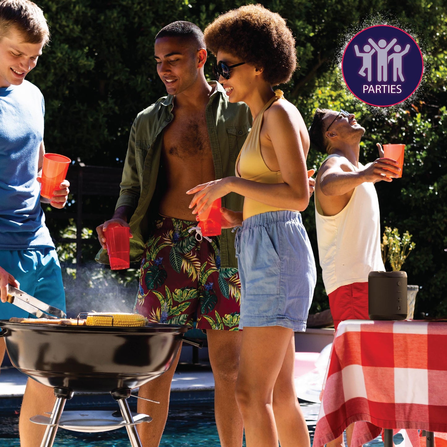 Aquaboost Mini V2 Wireless Speaker Portable Bluetooth Speaker for Party & Karaoke