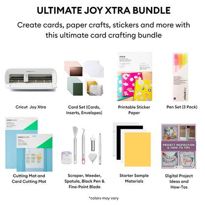 Cricut Joy Xtra Ultimate Card and Sticker Making Bundle Die-Cut Machine