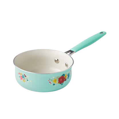 Classic Ceramic Breezy Blossom Cookware Set, 12 Piece Set