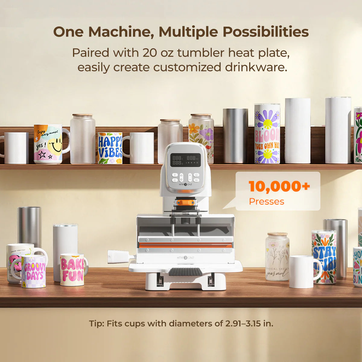 【Pre-Order】 HTVRONT A100 Auto Multi Heat Press