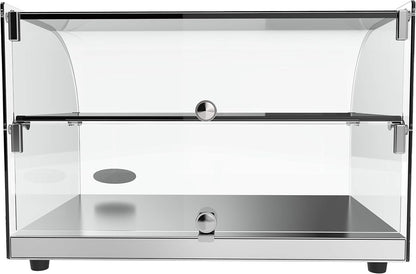 Koolmore - DC-2C 22" Commercial Countertop Bakery Display Case with Front Curved Glass and Rear Door - 1.5 Cu. Ft.
