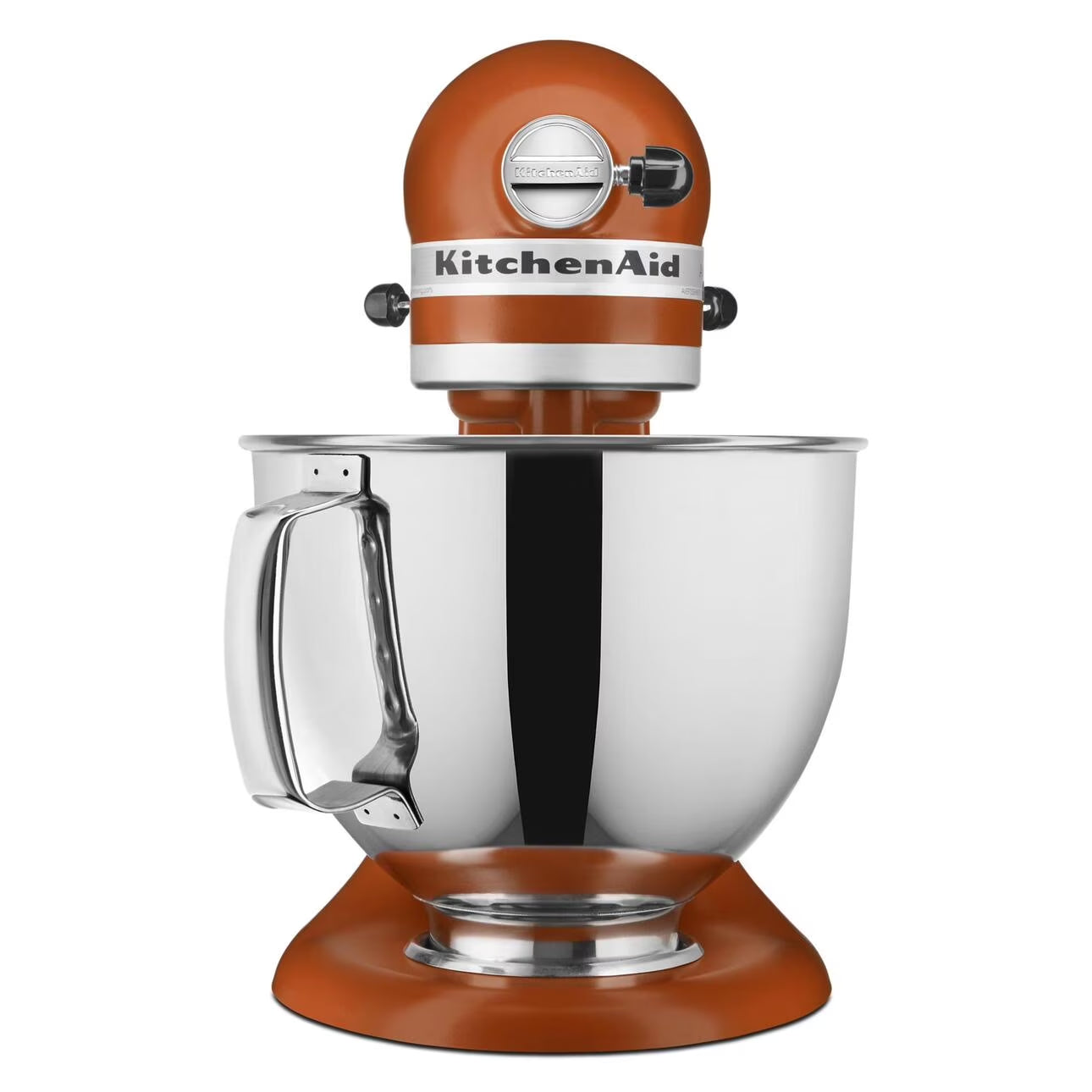 Artisan Series 5 Qt Stand Mixer, Scorched Orange with Quart Stainless Steel Bowl, Coated Flat Beater, Coated Dough Hook, 6-Wire Whip, Pouring Shield