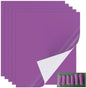 Purple Puff Vinyl Heat Transfer, 5PCS Purple Puff HTV Vinyl for T-Shirt, Great Adhesion and Puffy Effect