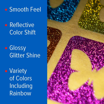 Stahls’ Sparkling Reflective Special Effect HTV – Cad-Cut Reflective Glitter Heat Transfer Vinyl - 12” X 3Ft - Great for Cotton, Polyester, & Blends – Lab-Tested for 50+ Washes – Navy