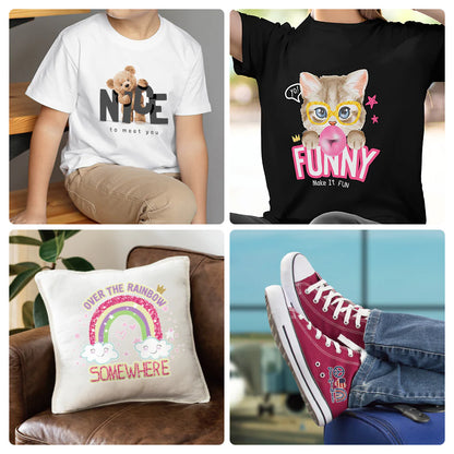 DTF Transfer Film Roll 11.8" X 328Ft Matte Double Sided for Sublimation PET Heat Transfer Pretreat Sheets