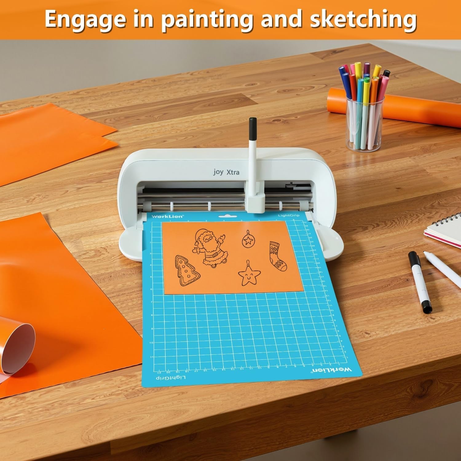 Worklion Cutting Mat for Cricut Joy Xtra: 8.5"X12", 6 Pack (4 Standardgrip & 2 Lightgrip) - Machine Accessories
