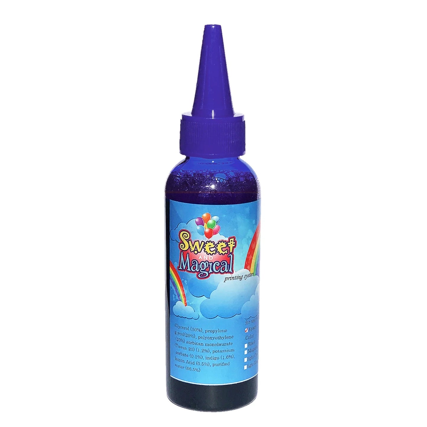 Edible Ink Refill Bottle, 100Ml or 3.3OZ PB-BLUE for 6 PACK 280 ONLY