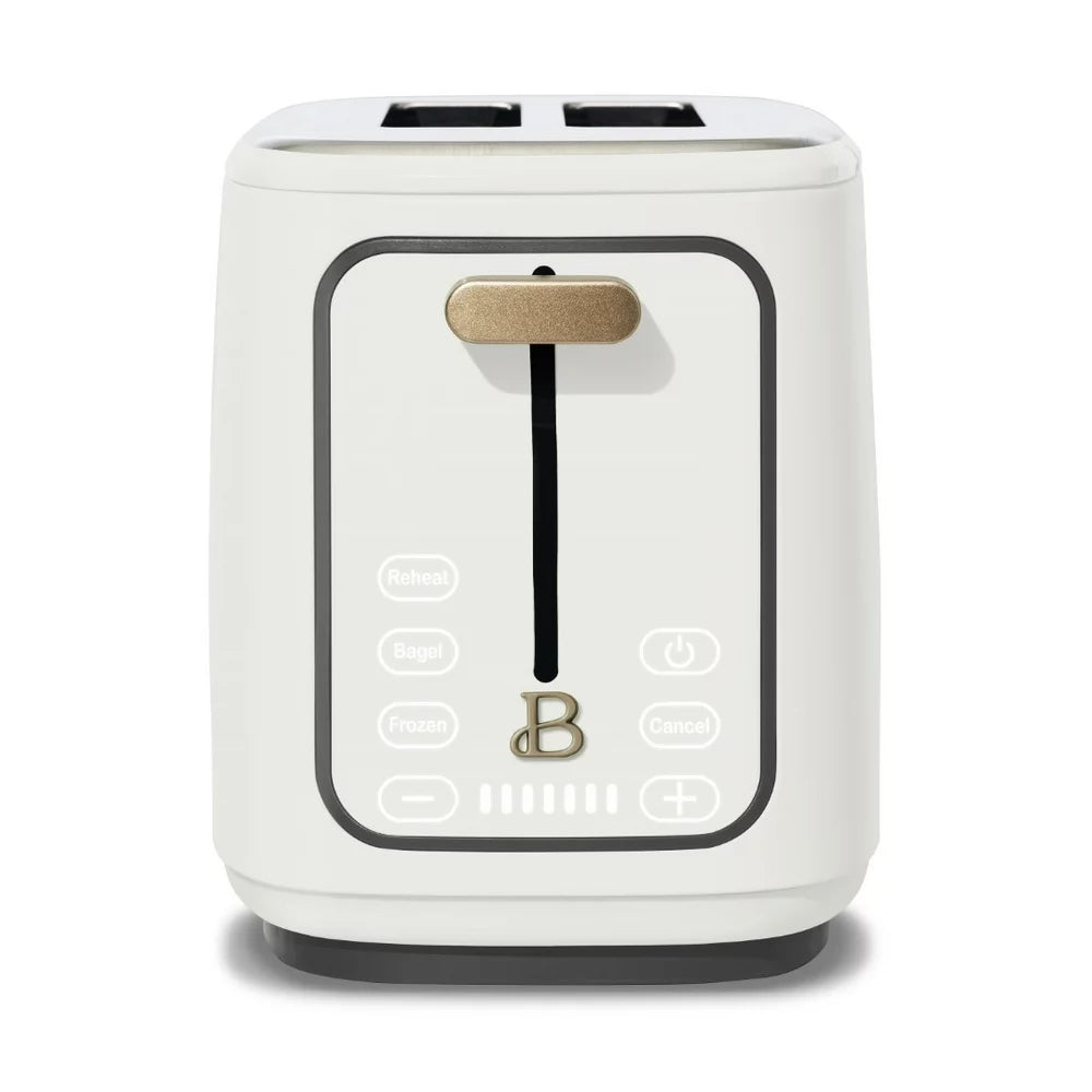 2-Slice Toaster with Touch-Activated Display, White Icing by Drew Barrymore