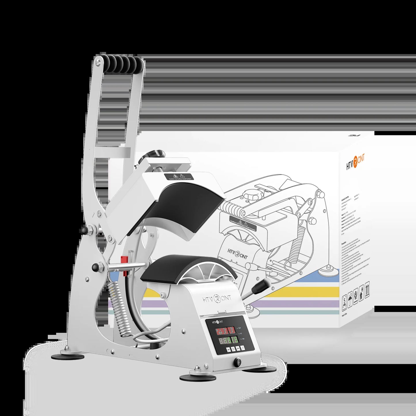[Machine Bundle] HTVRONT Manual Hat Heat Press + Auto Heat Press 2-15"X15"
