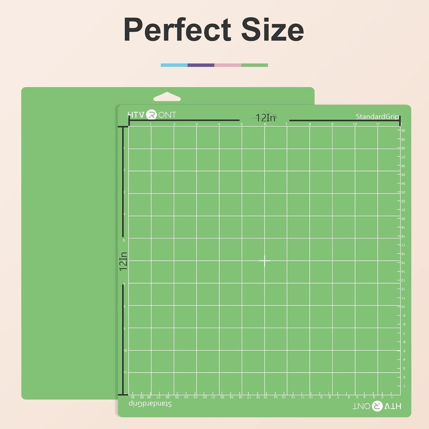 Cutting Mat, 5 Pack Cutting Mat 12X12(Standard, Light, Strong, Fabricgrip) Compatible with Cricut Maker 3/Maker 4/Maker/Explore 3/4/Air 2/One, Variety Adhesive Sticky Cutting Mats Accessories
